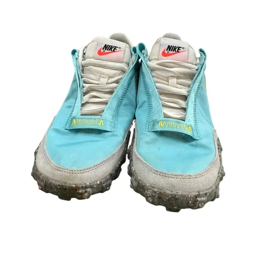 Nike Waffle Racer Crater Womens Sz 8.5 Mens 7 Bleached Aqua CT1983-400